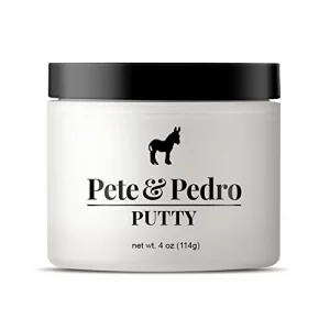Pete & Pedro Putty - Hair Putty For Men | Strong Hold And Matte Finish, Low Shine Hair Clay | As Seen On Shark Tank, 4 Oz.