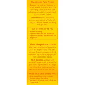 Weleda Baby Calendula Nourishing Face Cream, 1.7 Fluid Ounce, Plant Rich Moisturizer with Calendula and Lanolin