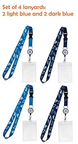 ECOHIP 4 Retractable Lanyards Key Card Holder ID Badge Reel Essentials  Cruise Accessories Must Haves Vacation Beach - Imported Products from USA -  iBhejo