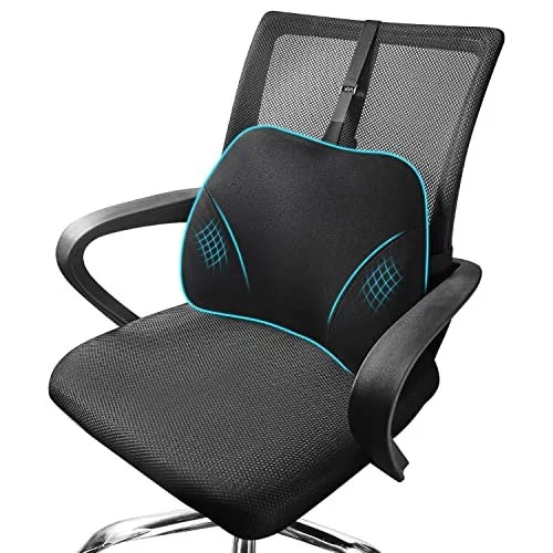 Lumbar Support Pillow for Office Chair for Back Pain Relief Mini Lumbar Pillow Office Chair Back Support with Height Adjustable Strap High Densit Imported Products from USA iBhejo