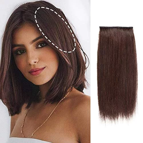 FEIPRO Real Remy Human Hair Clip in Hair Extensions Short Straight