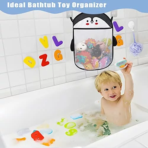 Hanging bath toy fashion organizer