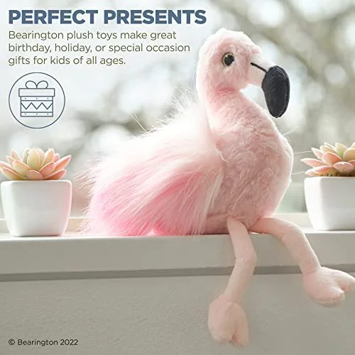 Bearington Lil Fifi Stuffed Animal Stuffed Plush Flamingo Toy Ultra Soft 7 Fifi The Flamingo Made With Premium Fill Pink Fur And Fuzzy Wing Imported Products from USA iBhejo