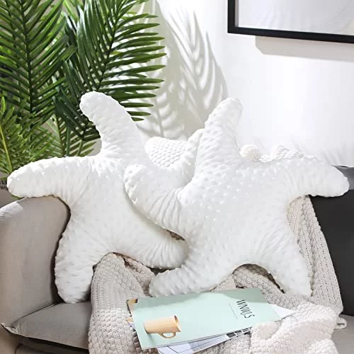 Fumete Starfish Pillow Beach Starfish Shaped Throw Pillows 20 Star Fish Stuffed Animal Cute Plush Coastal Decor Ocean Star Pillow Plush Cushion For Imported Products from USA iBhejo