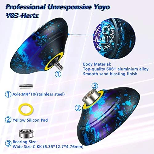 yoyo樣專用 Professional Yoyo Y03-Hertz, Unresponsive Yoyo for Kids