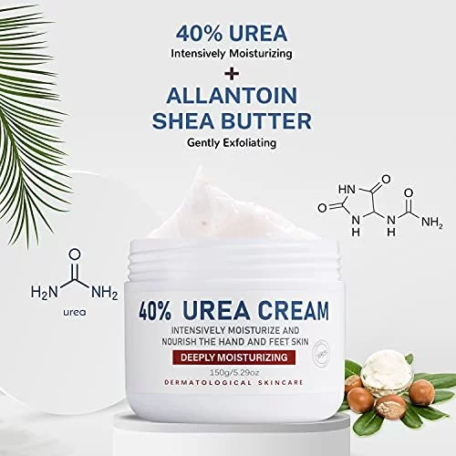 OUKEYA Urea Cream 40 Percent, Urea Foot Cream for Dry