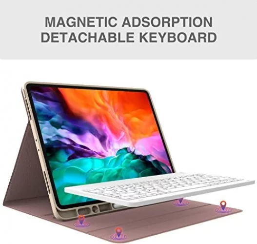 CHESONA Multi Functional Keyboard deals W/ Pencil Holder for Apple iPad Pro 12.9 Inch