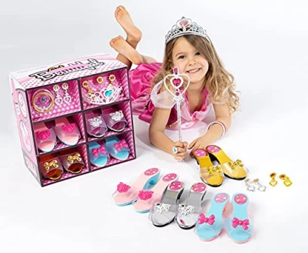 Little girl pretend dress up shoes best sale