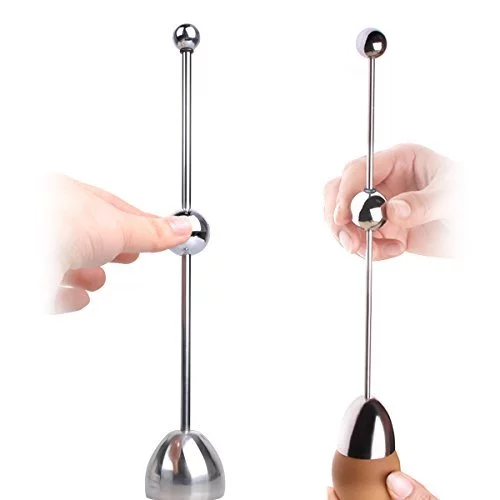 Egg Shell Opener Tool - Mess-Free Egg Cracker And Separator For Hard Boiled & Raw Eggs