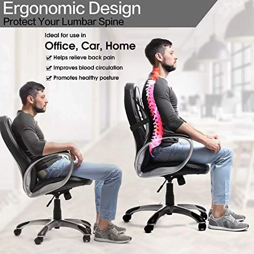 Lumbar back support cushion for office chair sale