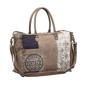 Myra Bag Retro Upcycled Canvas Weekender Bag S-1200