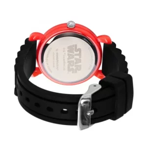 STAR WARS Kids Plastic Time Teacher Watch, Analog Quartz Silicone Strap Watch