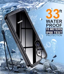 Temdan for Samsung Galaxy S24 FE Case Waterproof, Military-Grade Drop Protection IP68 Underwater Full Body Heavy Duty Rugged Shock-Proof Case for S24