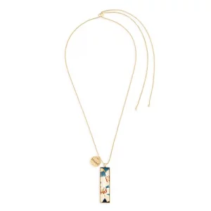 DEMDACO Casablanca Yuri Flowers, Multicolor 30 Inch Adjustable Chain MetalGlass Everyday Fashion Necklace