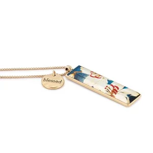 DEMDACO Casablanca Yuri Flowers, Multicolor 30 Inch Adjustable Chain MetalGlass Everyday Fashion Necklace
