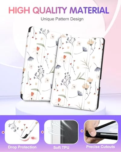 CoBak Clear TPU Case For Kindle 11th Gen 2022 - Ultra-Slim Protective Cover With Elastic Hand Strap