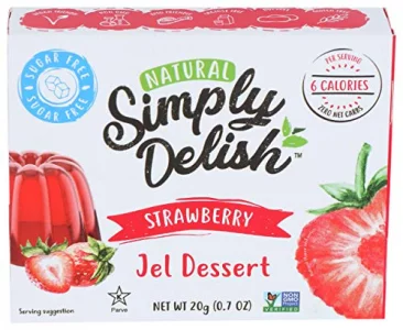Simply Delish, Jel Dessert Strawberry, 0.7 Ounce