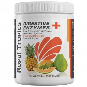 Pineapple Bromelain Digestive Enzyme Supplements a Blend of Green Papaya Powder and Bromelaine 350 Grams