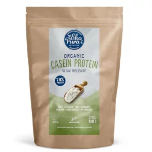 Ekopura Organic Casein Protein - Purely Natural - 78 Protein - from Happy Grass fed German Cows - No additives - 500g