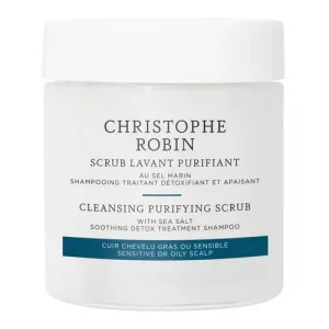 Christophe Robin Cleansing Purifying Scrub with Sea Salt for Oily and Itchy Scalp Detox 75ml Low Dioxane 2024 Edition
