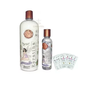 Ritual Botanico Keratina Organica de 1 Litro, Organic Hair relaxer, Home kit hair relaxer, Natural Keratin. Big, 42.26 oz, white