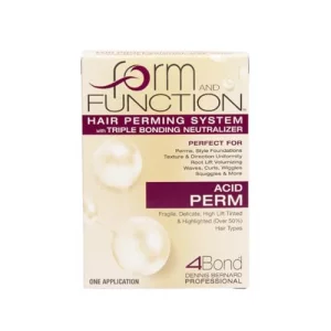 form AND FUNCTION Hair Perming System with Triple Bonding Neutralizer Acid Perm Fragile, Delicate, High Lift Tinted, Highlighted Over 50 Hair Types p