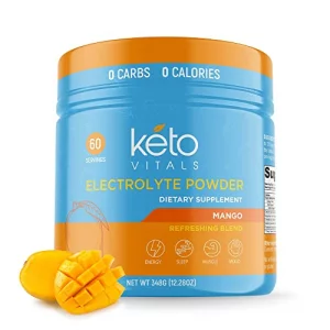 Keto Vitals Electrolytes Powder Keto-Friendly Electrolytes with Potassium, Magnesium, Sodium, Calcium Keto Electrolytes Supplement Energy Drink Mix