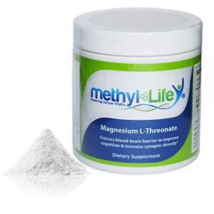 Methyl-Life MAGTEIN L-THREONATE Brain Magnesium Powder 120 Grams 60 Servings