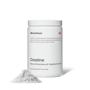 Momentous Creatine Monohydrate Powder - Creapure Creatine Powder Supports Strength Lean Muscle Recovery for Men Women - 5g Per Serving 90 Servings