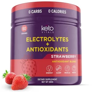 Keto Vitals Electrolytes Powder - Antioxidant Blend Electrolytes with Potassium, Magnesium, Sodium, Calcium Keto Electrolytes Supplement Energy Drin
