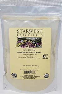 Starwest Botanicals Organic Nopal Cactus Powder, 4 Ounces