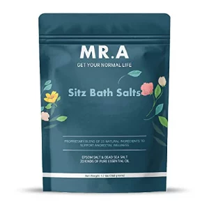 17 lbs Sitz Bath for HemorrhoidsPremium Grade 23 Ingredients Advanced Hemorrhoid Treatment Formula Epsom Salt Dead Sea Salt Essential Oils Sitz Bath