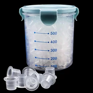 Tattoo Ink CapsInartato 600pcs Ink Cups for Tattooing Permanent Makeup Container Tattoo Supplies and Equipment Tattoo Accessories Kit Small-600pcs wi