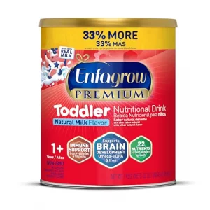 Enfagrow NeuroPro Toddler Nutritional Drink Made with Real Milk Brain-Building Omega-3 DHA Nutrients and Prebiotics for Growth Immune Support Non-GM
