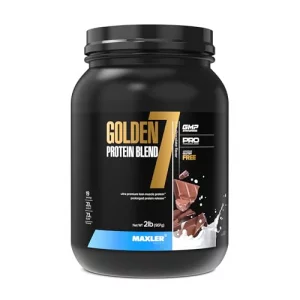 Maxler Golden 7 Protein Blend - Protein Powder for Muscle Gain Recovery - Milk Chocolate Protein Powder 2 lb
