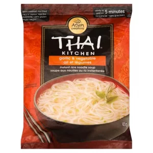Thai Kitchen Gluten Free Garlic Vegetable Instant Rice Noodle Soup 1.6 Oz