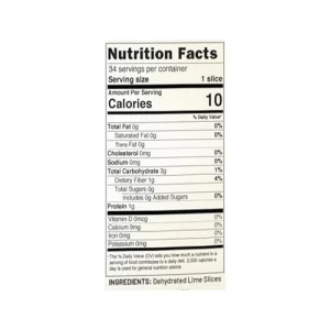 Barsmith Dehydrated Lime Slices 1.3Oz - Real Lime Garnish For Cocktails Mocktails Tea Cooking - Tangy Citrus Flavor - Pack Of 1