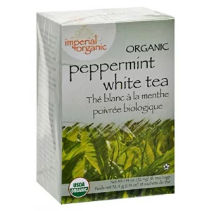 Uncle Lees Tea 100 Organic Peppermint White Tea 18 Bags