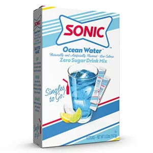 Sonic Singles To Go Powdered Drink Mix Ocean Water 6 Sticks Per Box 3 Boxes Included 18 Sticks Total