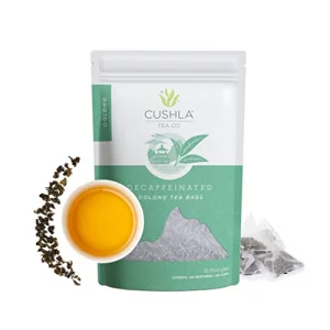 Decaf Oolong Tea Bags Decaffeinated Hot Or Cold Brew Smoky Woodsy Nutty Notes Delicate Toasty Finish - 20 Decaf Oolong Tea Bags