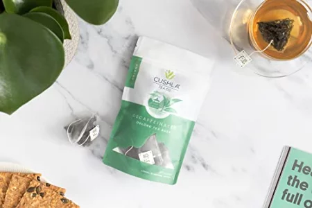 Decaf Oolong Tea Bags Decaffeinated Hot Or Cold Brew Smoky Woodsy Nutty Notes Delicate Toasty Finish - 20 Decaf Oolong Tea Bags