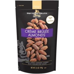 Squirrel Brand Crme Brulee Almonds 3.5 Oz Resealable Bag