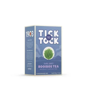 Tick Tock Teas Bags Earl Grey Rooibos Tea 40 Count - Packaging May Vary