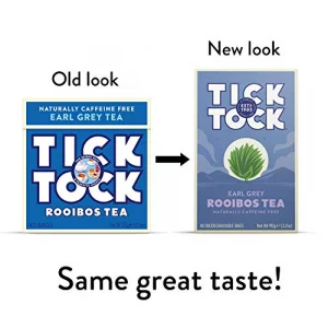 Tick Tock Teas Bags Earl Grey Rooibos Tea 40 Count - Packaging May Vary