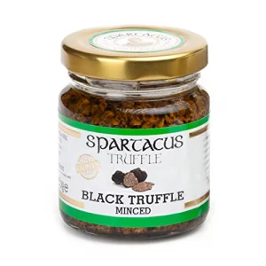 Spartacus Black Truffles Preserved In Extra Virgin Olive Oil - Perfect Gourmet Seasoning For Pizza Pasta Salads Potatoes Meat And Eggs - Vegan And Gl