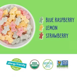 Yumearth Organic Easter Sour Littles Chewy Candy - Allergy Friendly Top 9 Free No Artificial Dyes Or Flavors Non Gmo Gluten Free Vegan Candy Snacks -