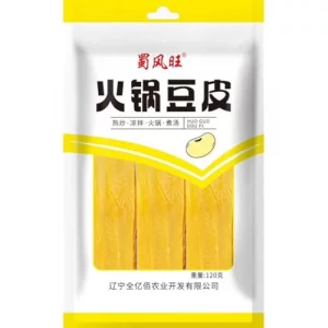 Tofu Skin China Specialty Snacks Dry Goods Soy Products Yuba Dried Fried Soybean Tofu Skin Vegan Food Vegetarian Non-Gmo Doufupi Youdoupi 120G
