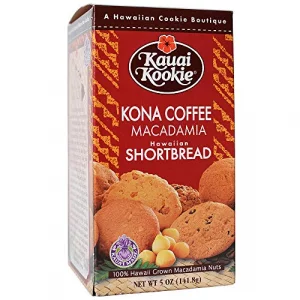 Kauai Kookies Kauai Kona Coffee Macadamia 5 Oz.