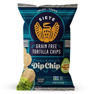 Siete Tortilla Chips Grain Free Gluten Free Chips Paleo Vegan Snacks Non Gmo Dip Chip 5 Ounce Pack Of 1