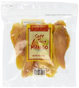 Trader Joes Dried Fruit Soft Juicy Mango6 Oz